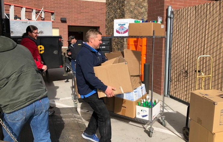 Crook County schools hand sanitizer donation