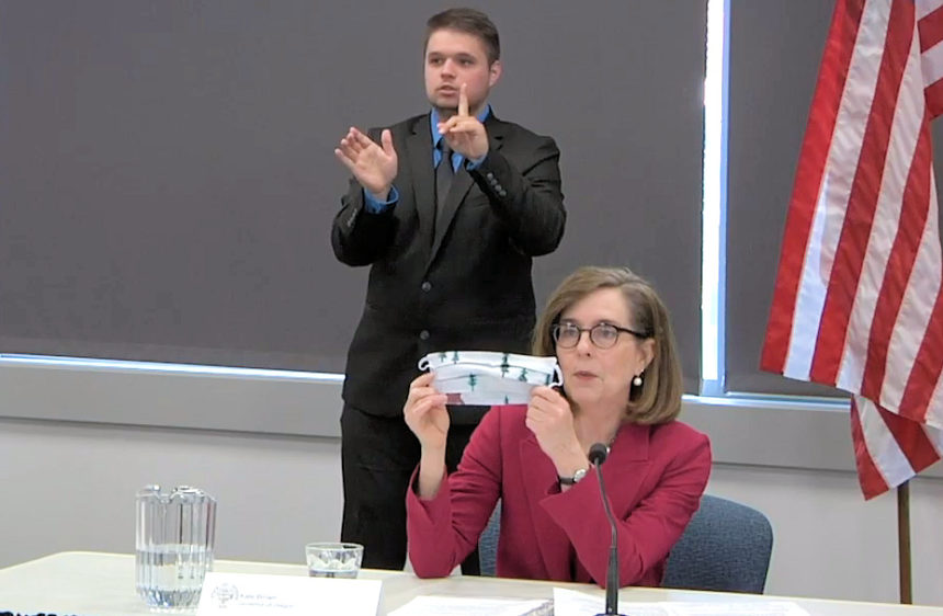 Gov. Kate Brown COVID-19 mask 57