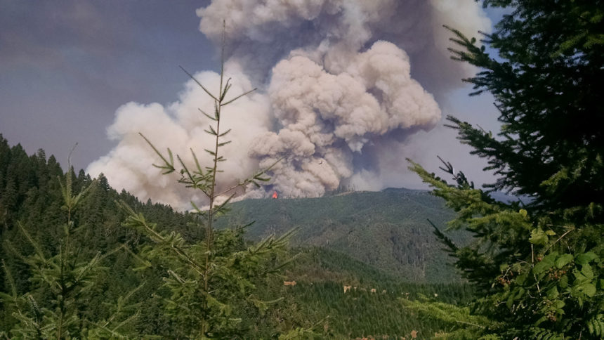 Stouts Creek wildfire SW Oregon