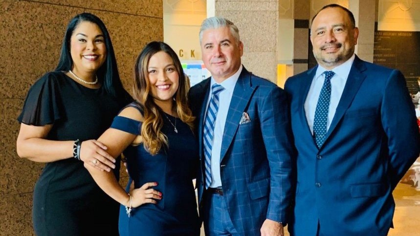 Parkland-MS-Principal-Dr.-Angela-Reyna_Michelle-Sandoval_YISD-Superintendent-Dr.-Xavier-De-La-Torre_former-PMS-Principal-Javier-Salgado