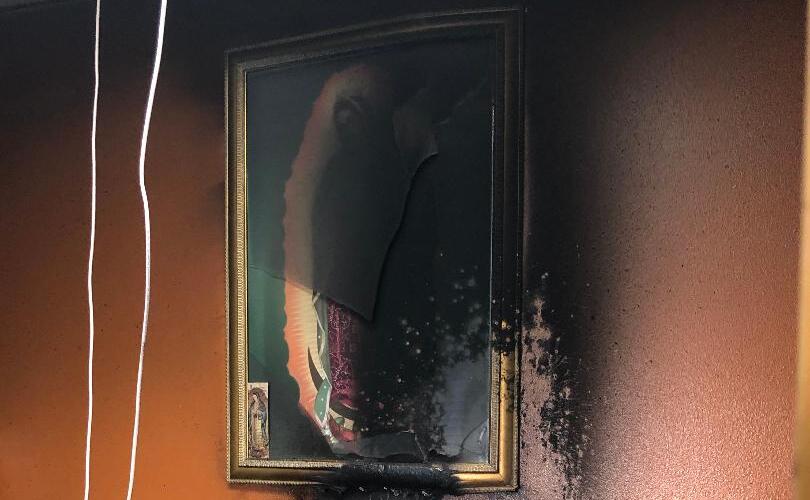 church-wall-fire-damage