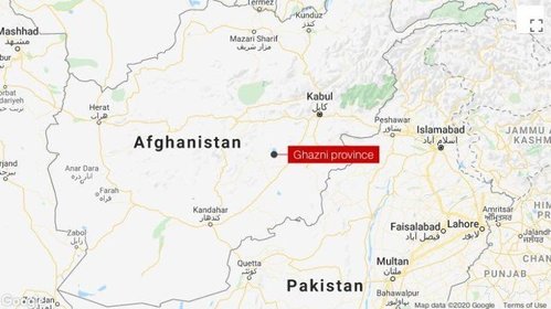 Afghanistan plane crash map