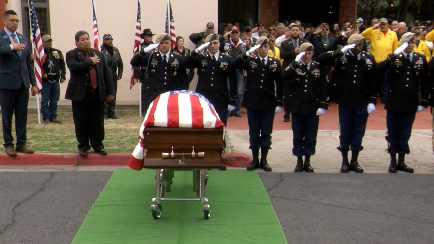funeral mass for fallen soldier