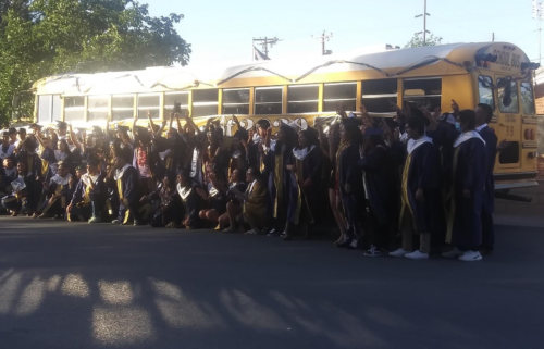 Fabens seniors take photo without social distancing