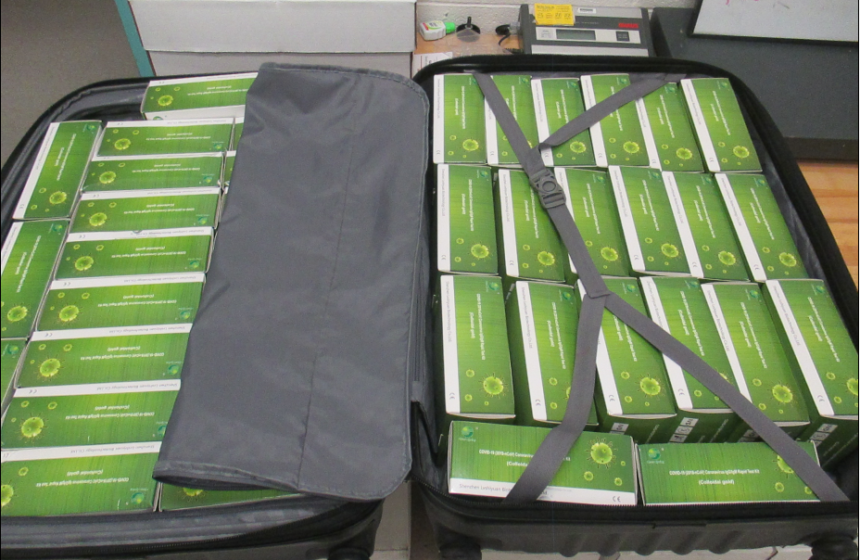 counterfeit covid test kits