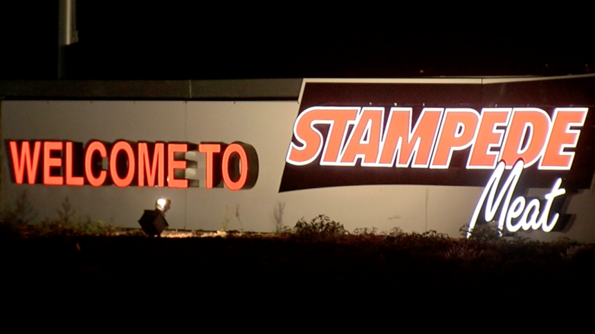 stampede-meat-sign