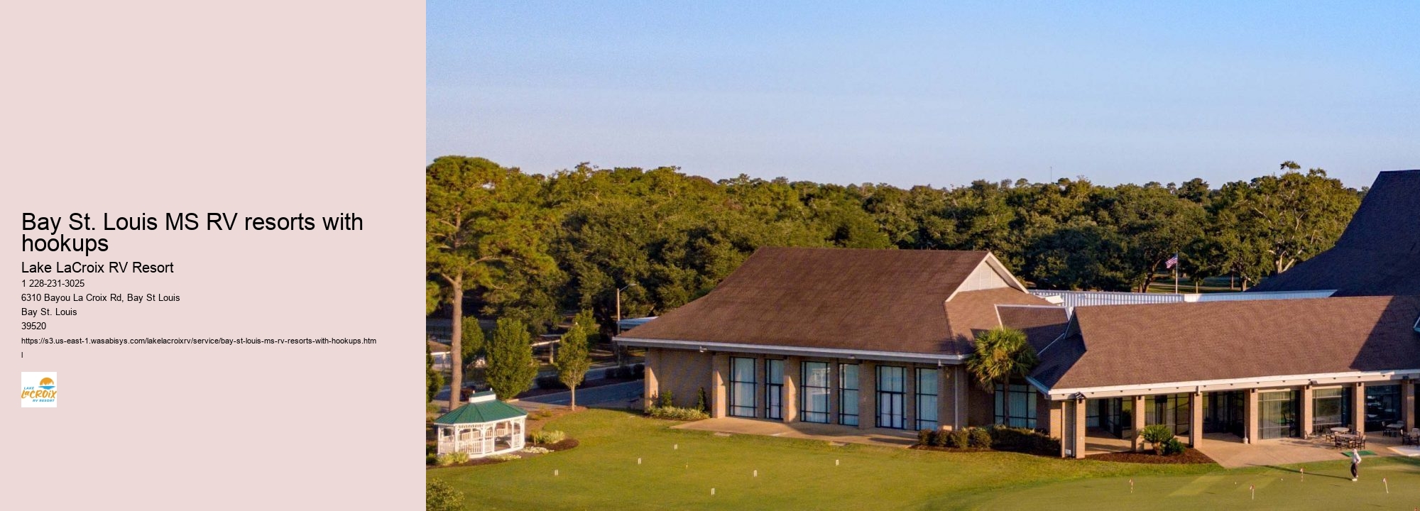Bay St. Louis MS RV resorts with hookups