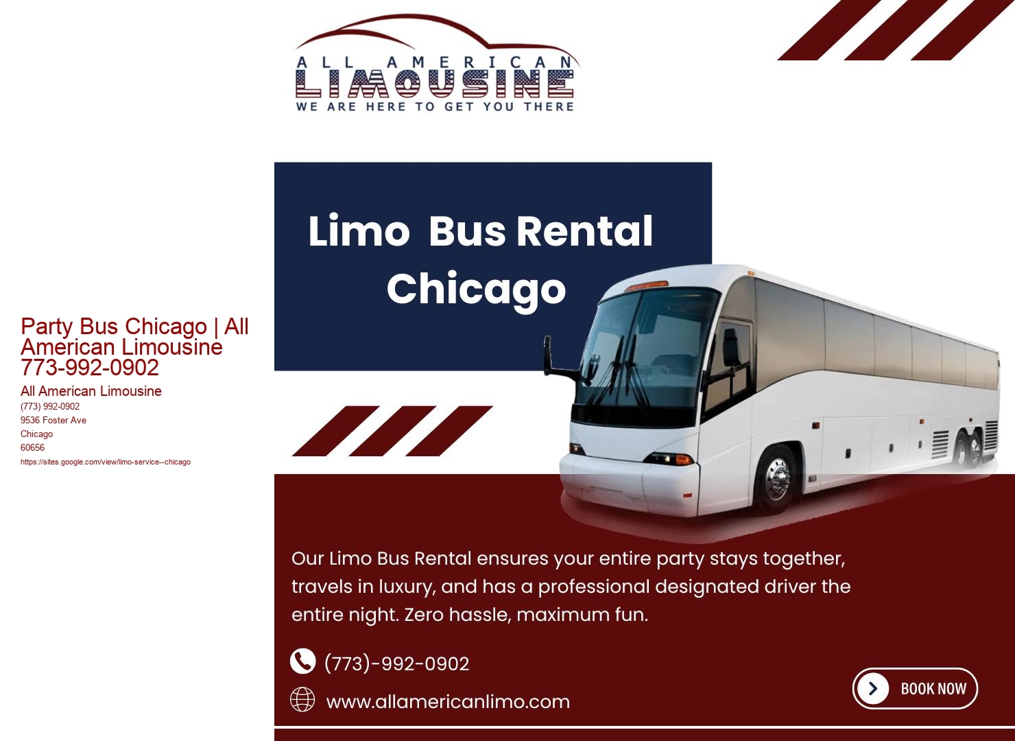 Party Bus Chicago | All American Limousine 773-992-0902