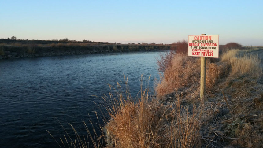 teton splitter warning sign Jenn Vincent Idaho Fish and Game