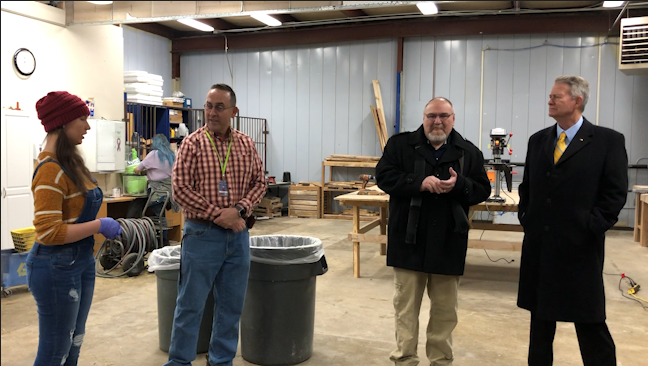Governor Brad Little made a stop at Bonneville school's district's technical-career high school
