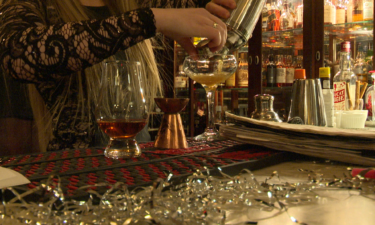 Pouring a drink on NYE