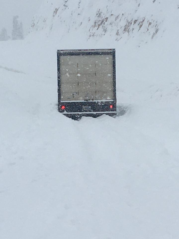 Teton Pass avalanche driver unharmed