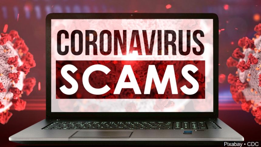 Coronavirus scam logo _123332