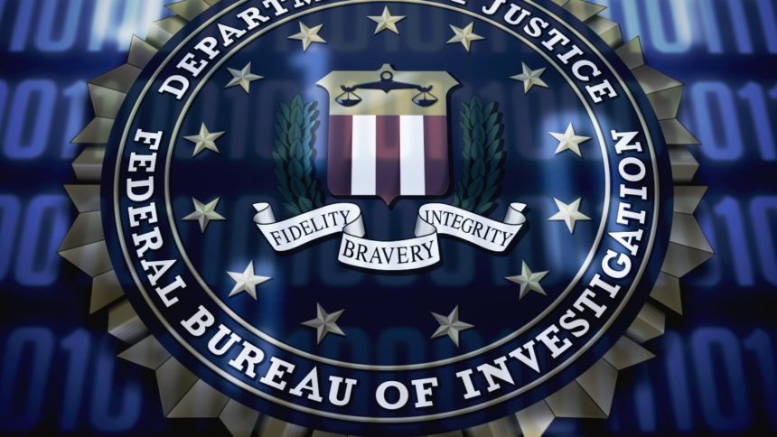 FBI seal on binary background