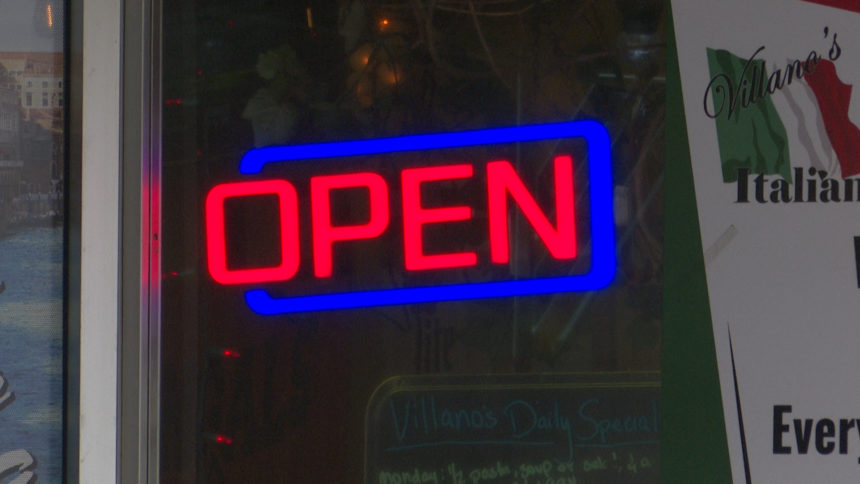 open sign logo