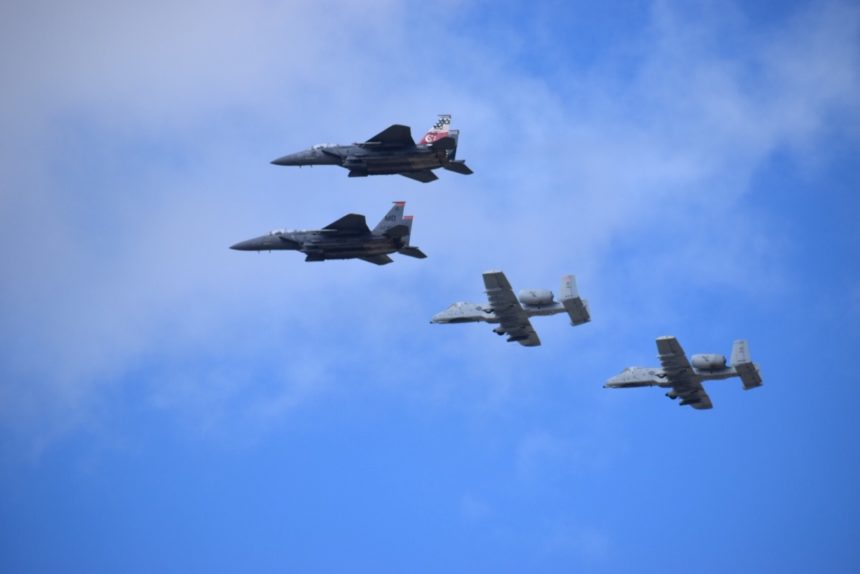 Flyover Friday, National Guard Fly over Idaho Falls, Hospital May,15,2020