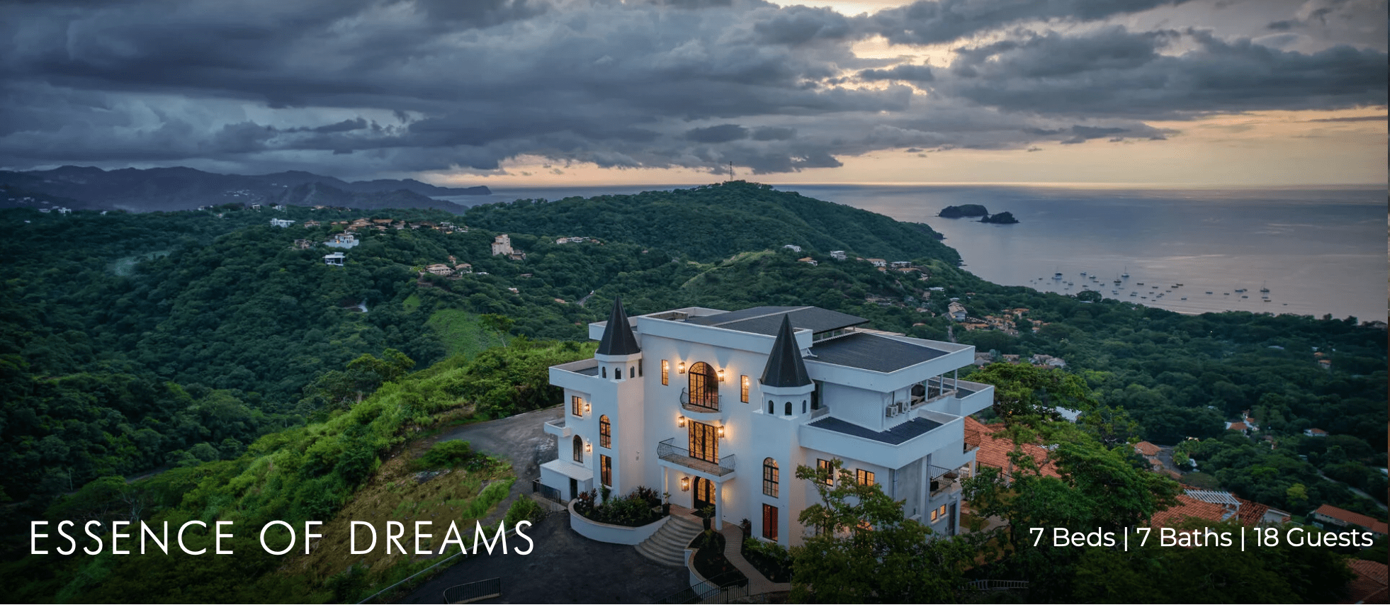 private chef villa rental Essence of Dreams