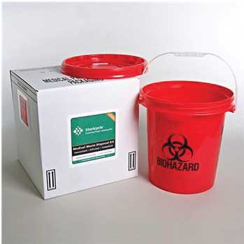 Secure biohazard waste handling