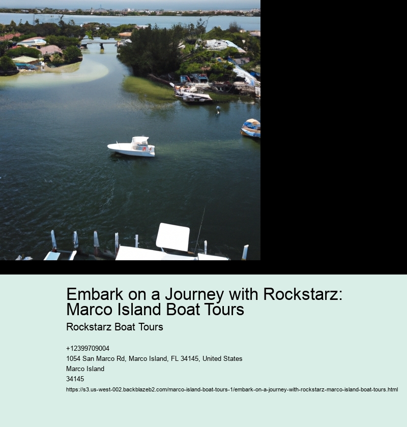 Embark on a Journey with Rockstarz: Marco Island Boat Tours