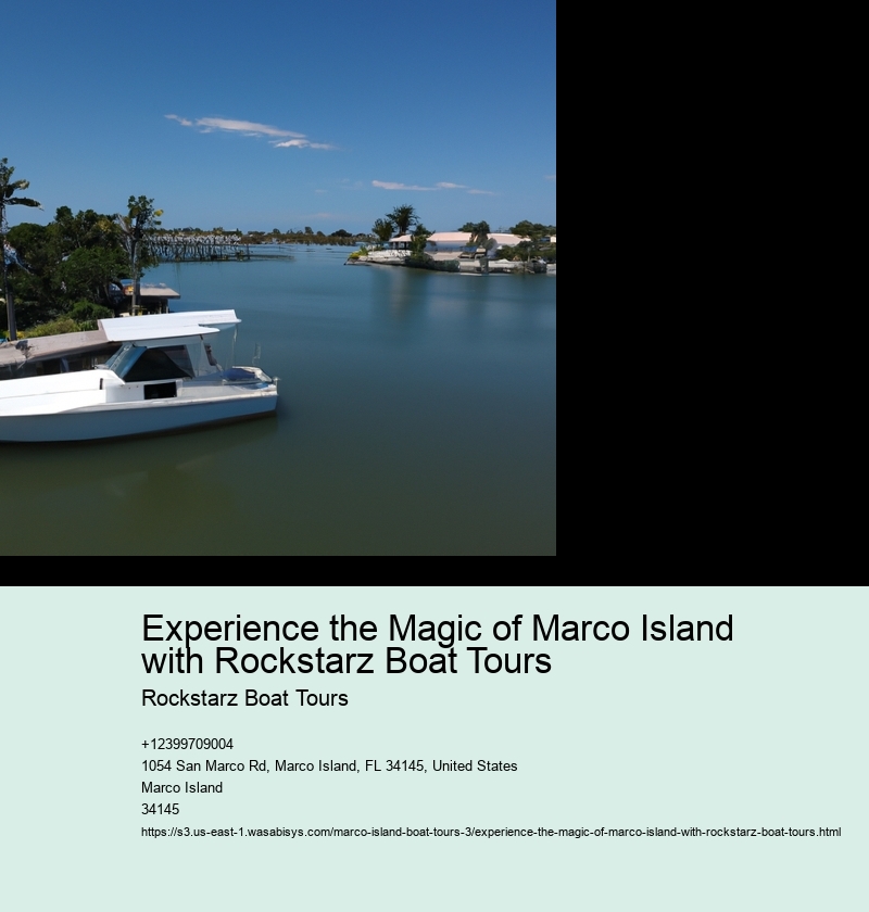 Experience the Magic of Marco Island with Rockstarz Boat Tours