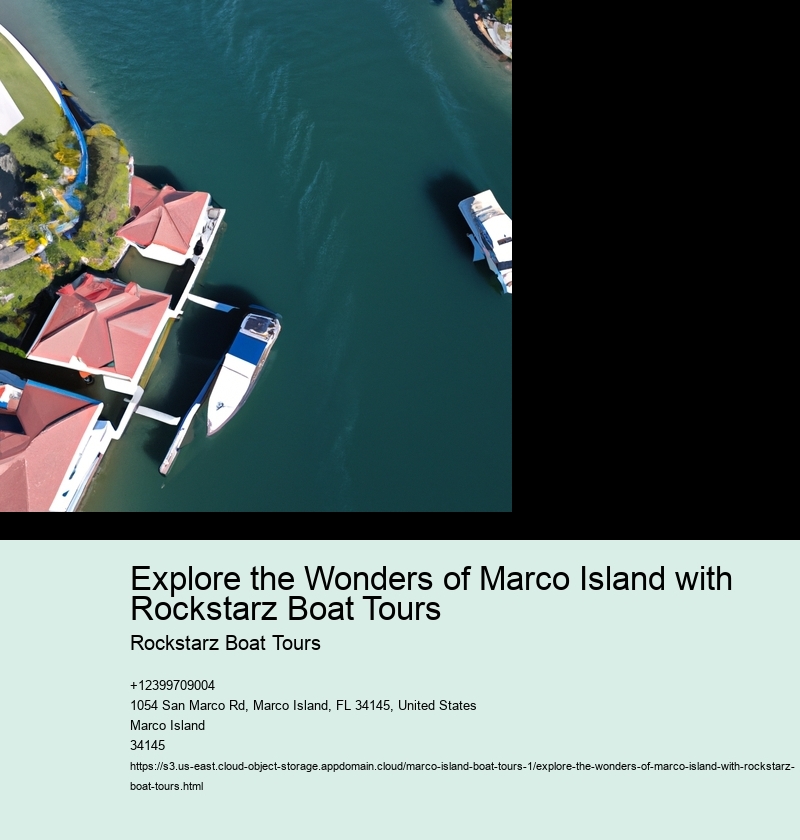 Explore the Wonders of Marco Island with Rockstarz Boat Tours