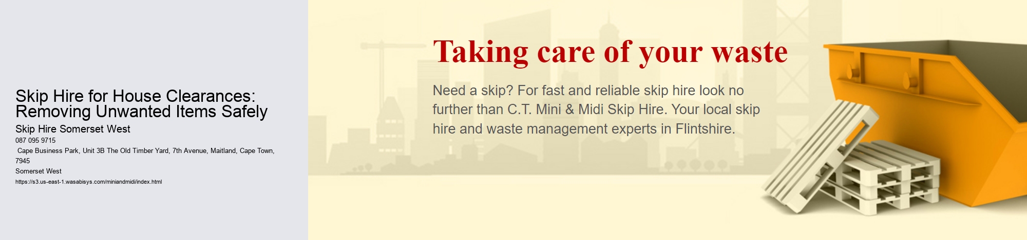 Skip Hire for House Clearances: Removing Unwanted Items Safely