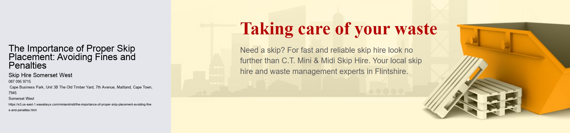 The Importance of Proper Skip Placement: Avoiding Fines and Penalties