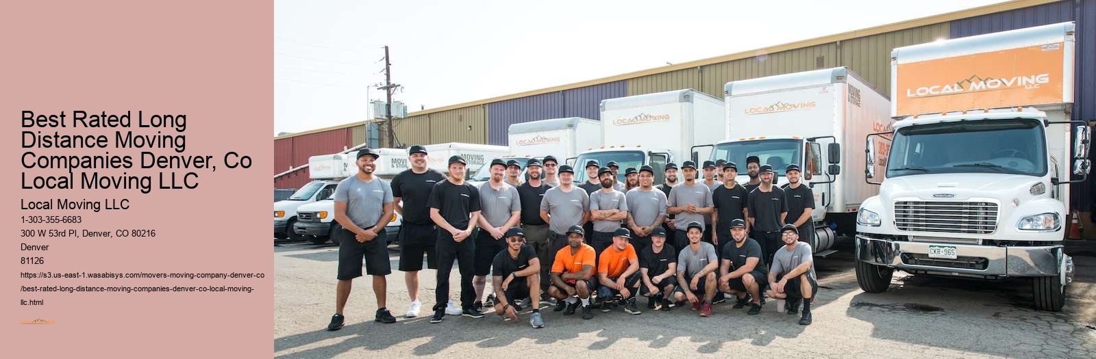 Best Rated Long Distance Moving Companies Denver, Co Local Moving LLC