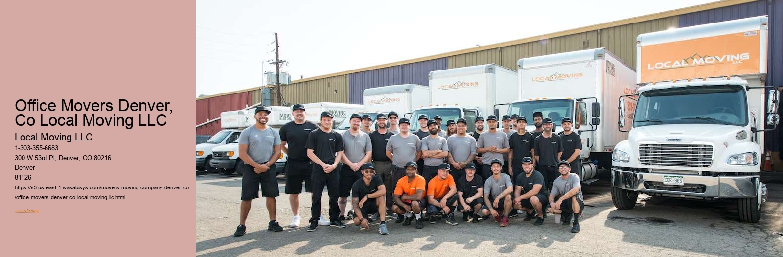 Office Movers Denver, Co Local Moving LLC