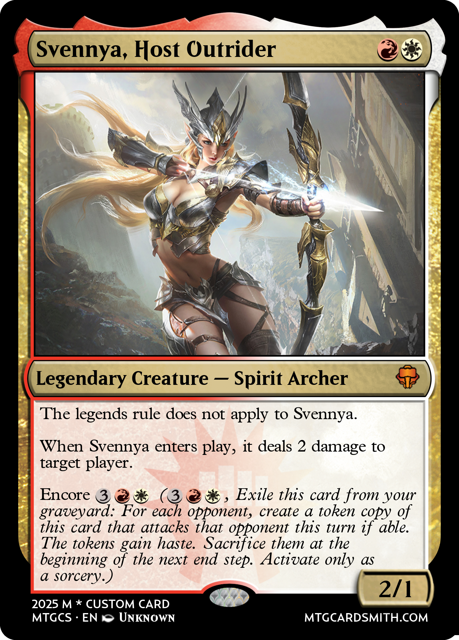 Svennya, Host Outrider