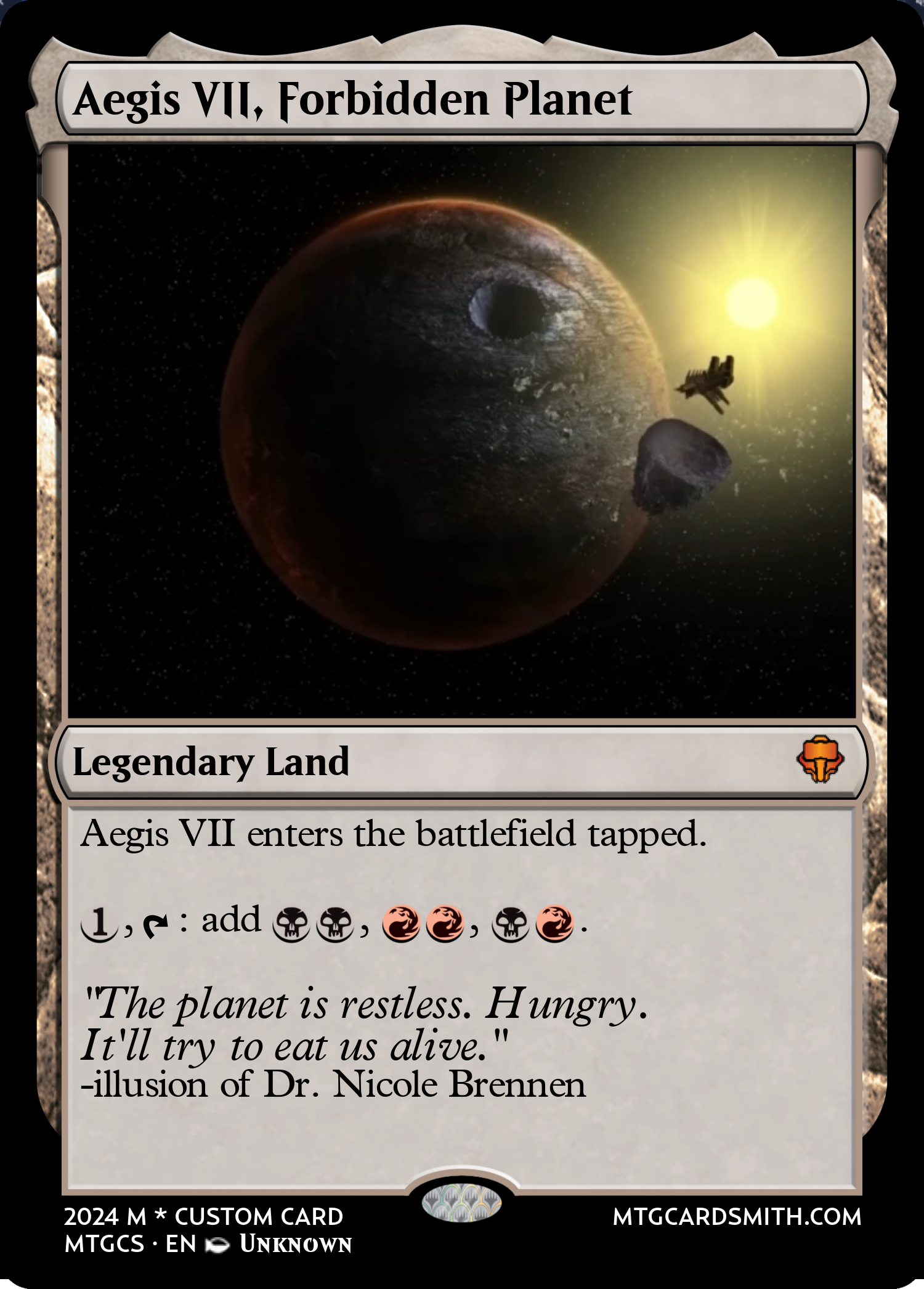 Aegis VII, Forbidden Planet