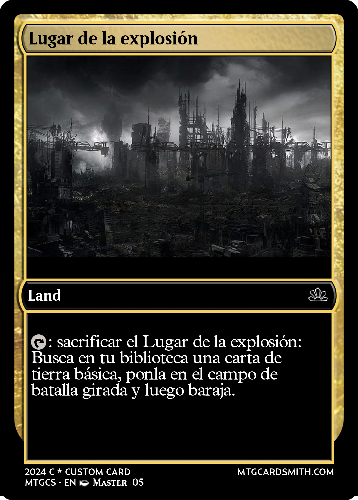 Lugar de la explosión
