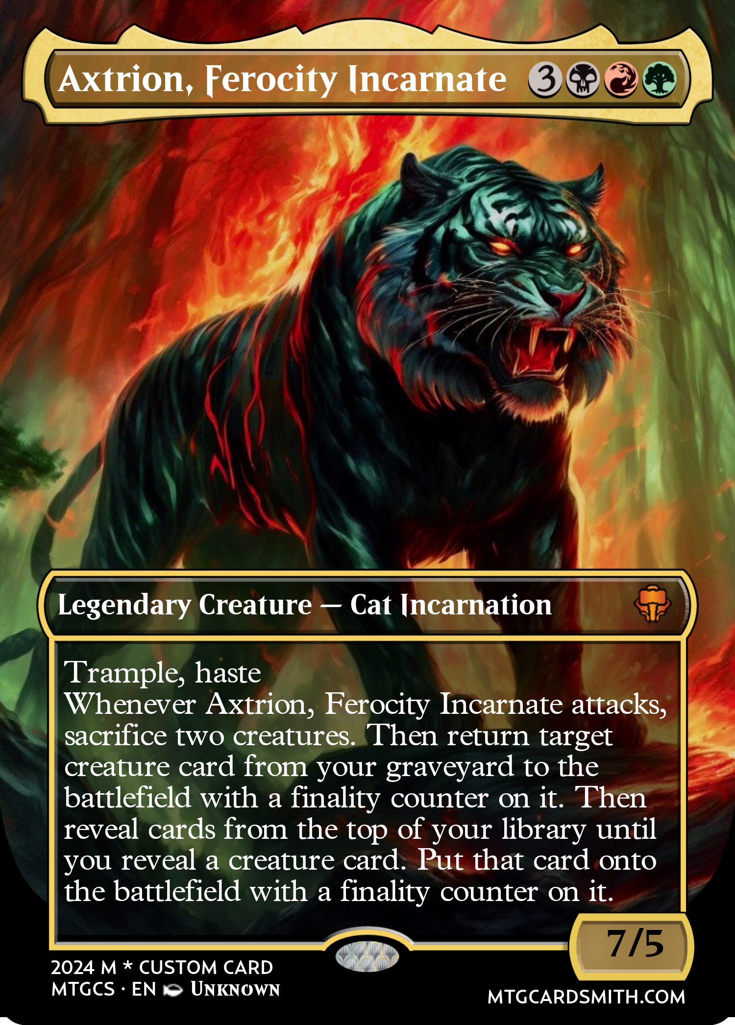 Axtrion, Ferocity Incarnate