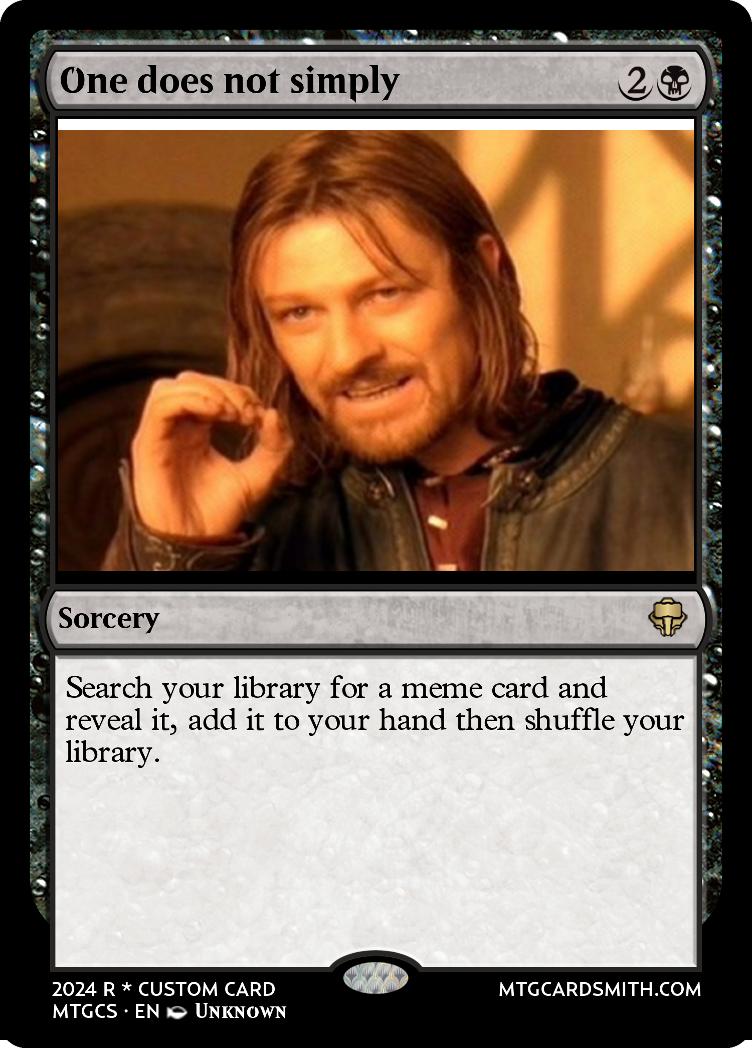One does not simply