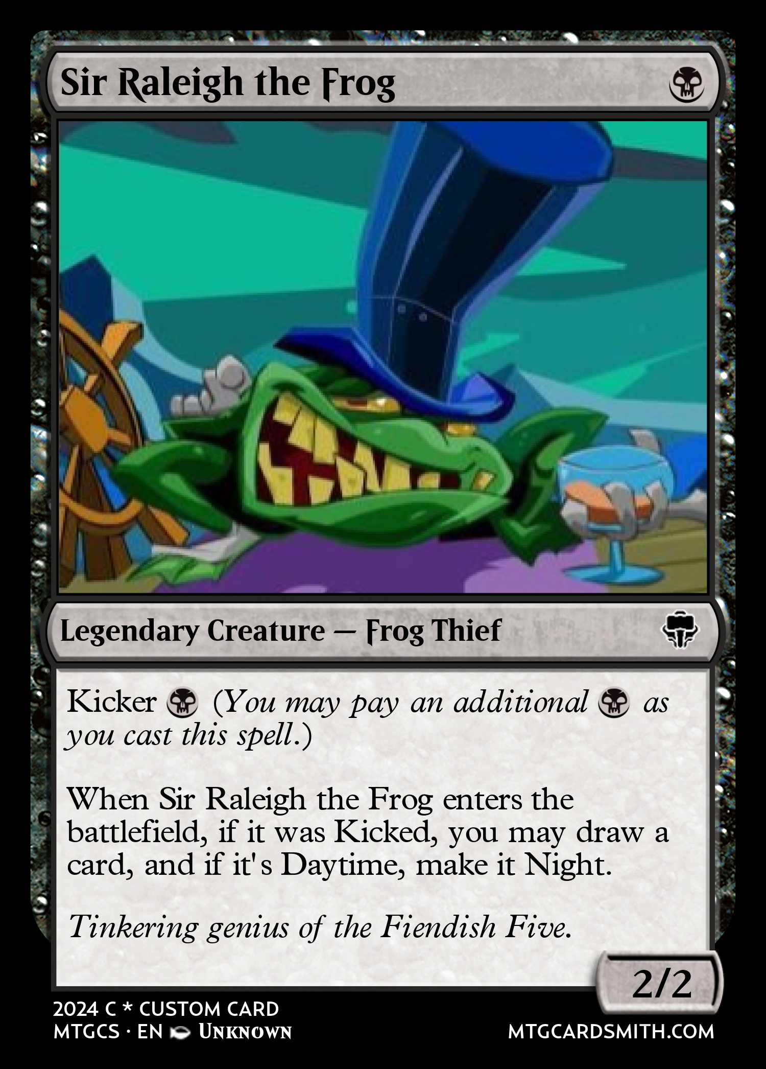Sir Raleigh the Frog