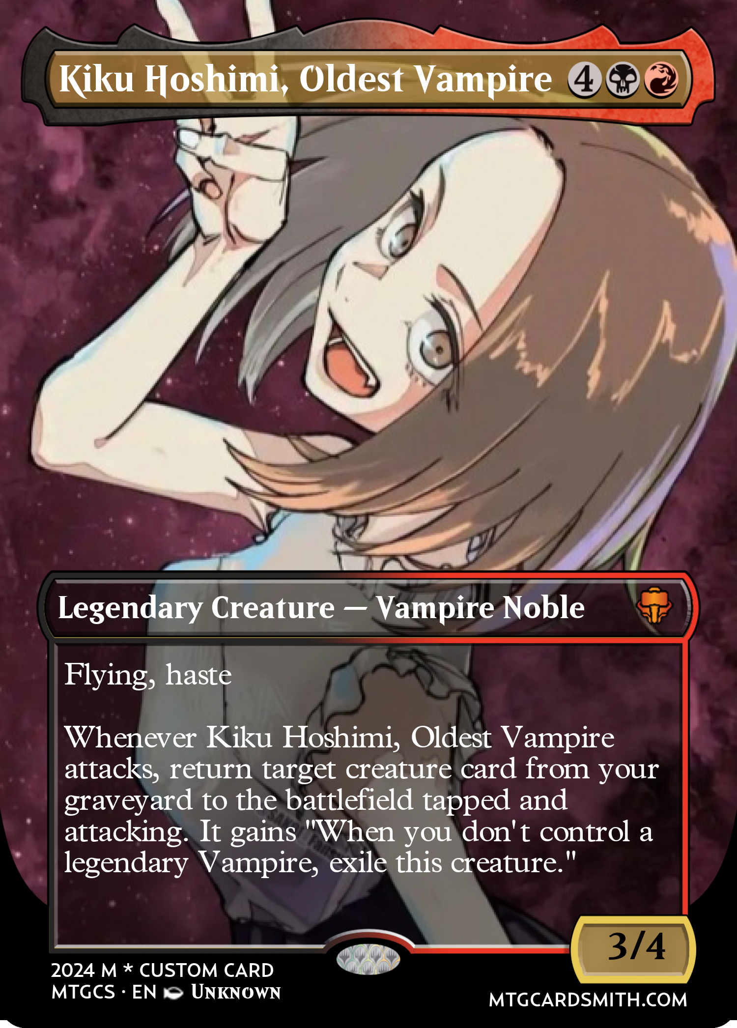Kiku Hoshimi, Oldest Vampire