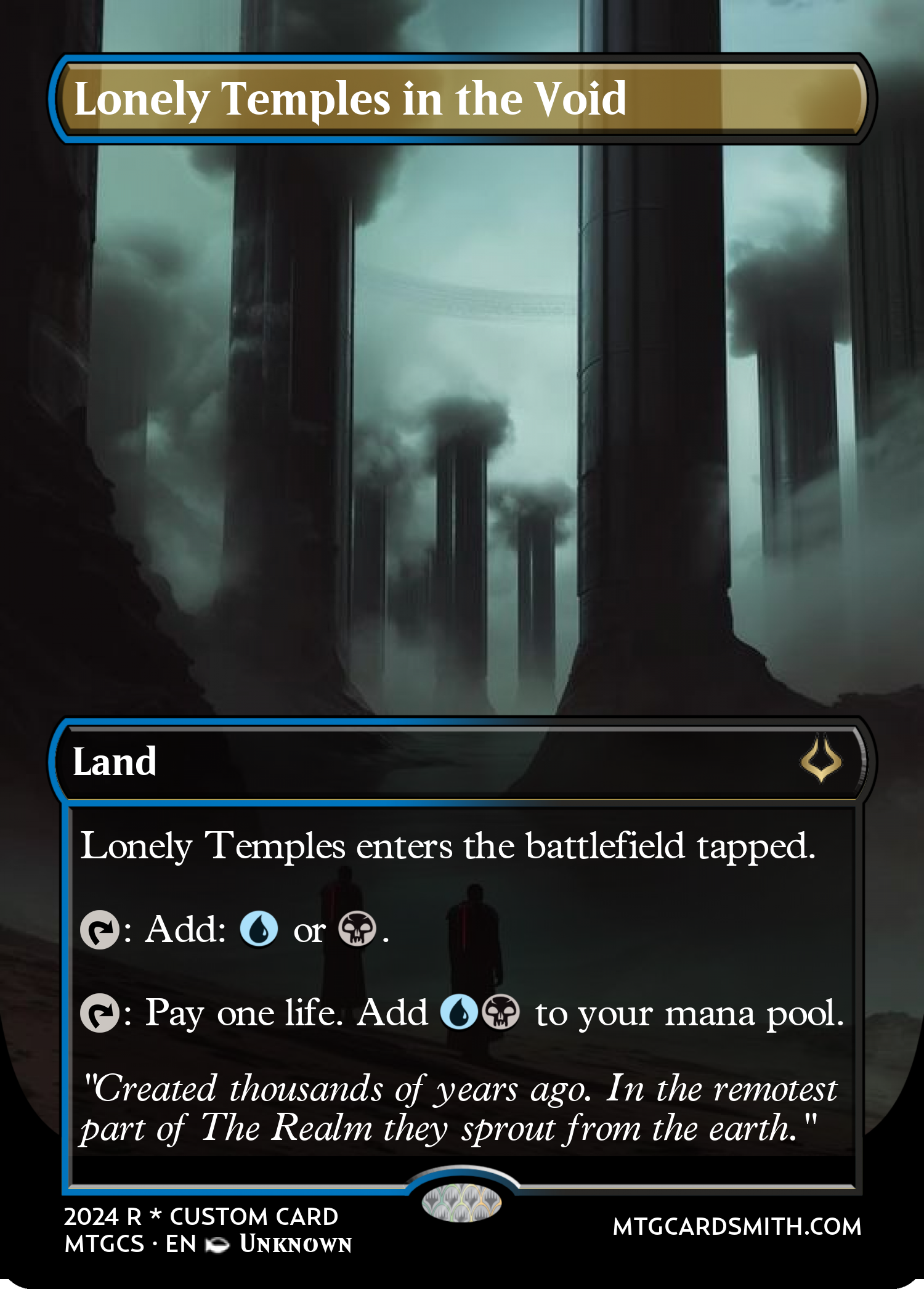 Lonely Temples in the Void