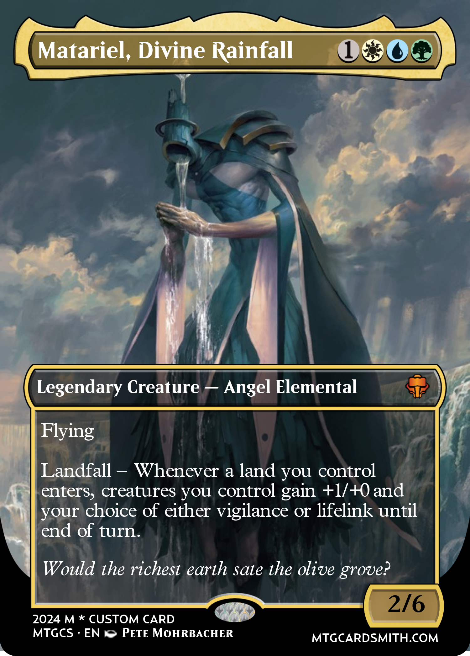 Matariel, Divine Rainfall