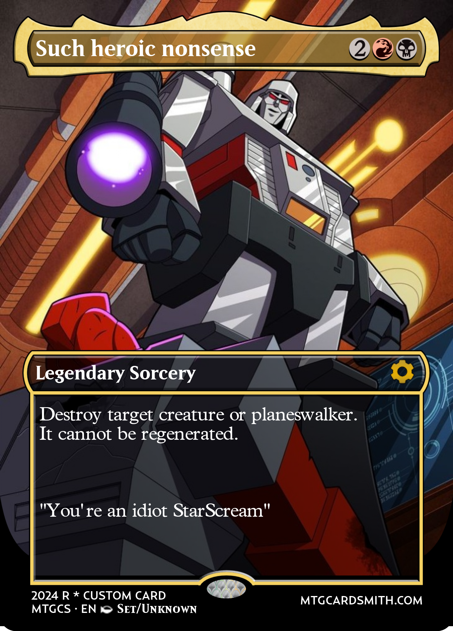 Such heroic nonsense 
