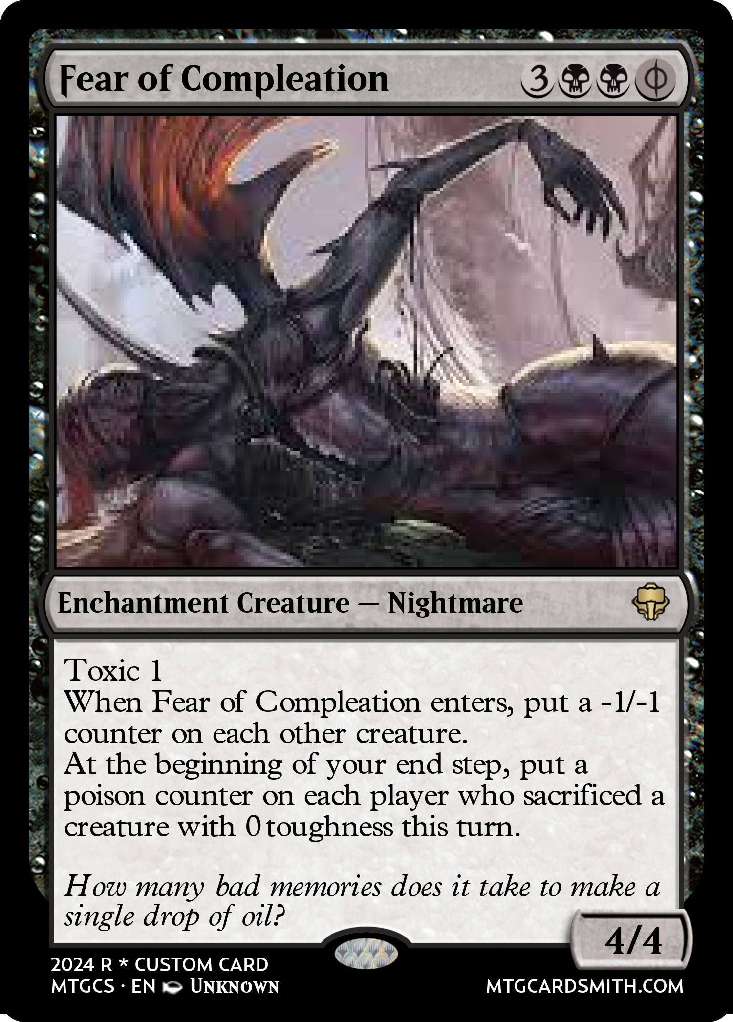 Fear of Compleation