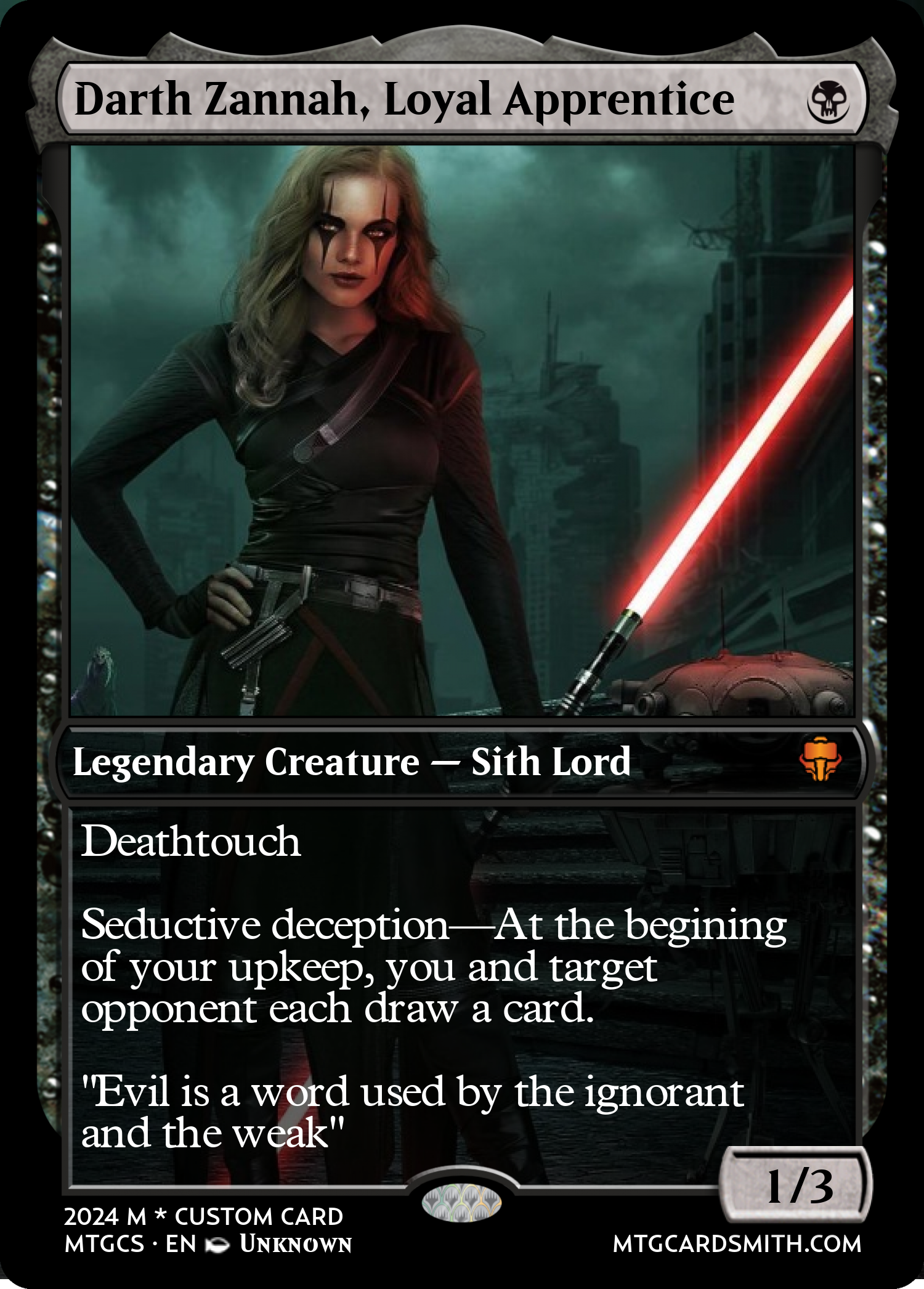 Darth Zannah, Loyal Apprentice