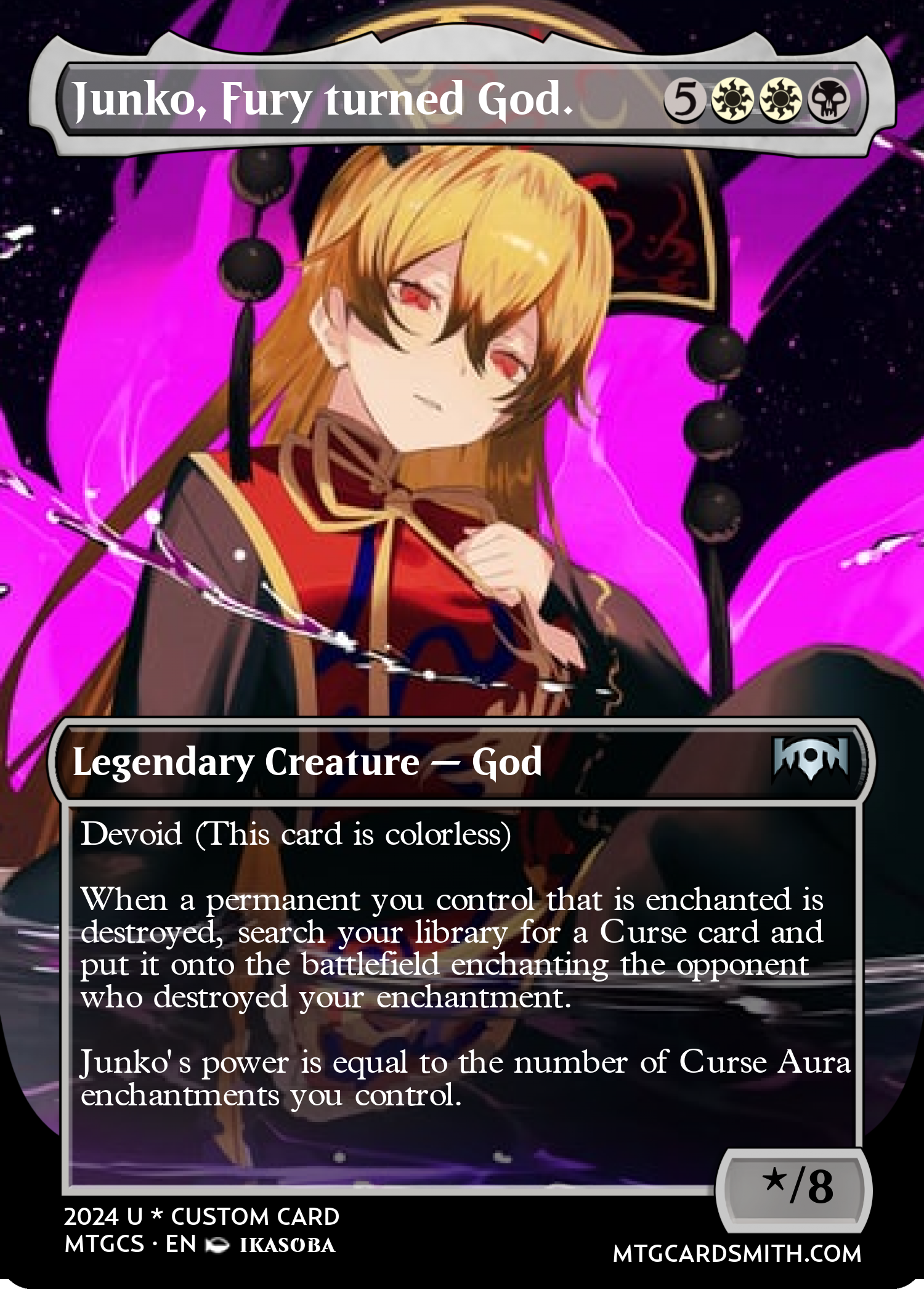 Junko, Fury turned God.