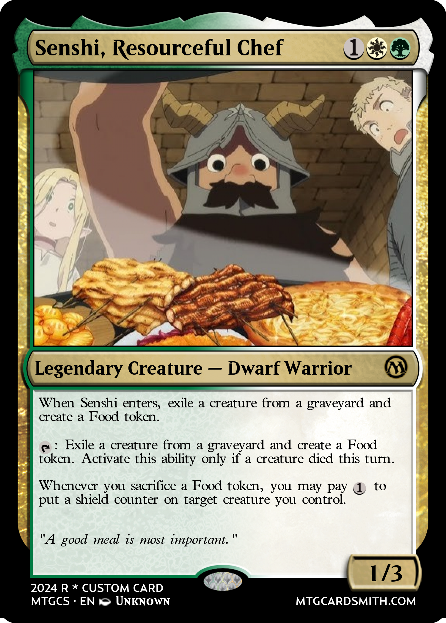 Senshi, Resourceful Chef