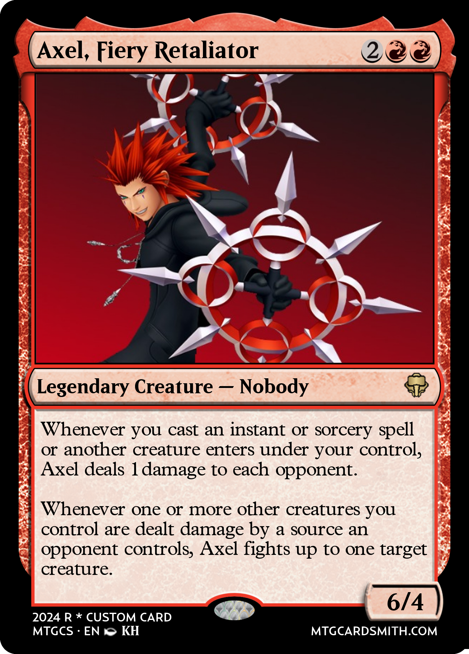 Axel, Fiery Retaliator
