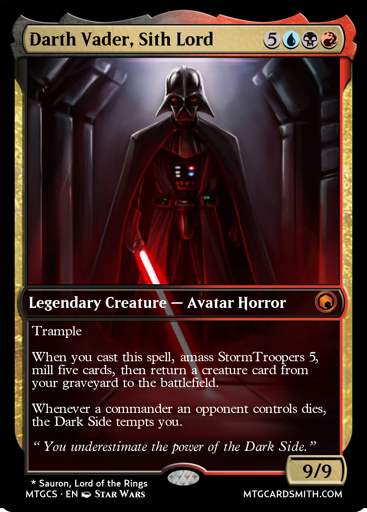 Darth Vader, Sith Lord 