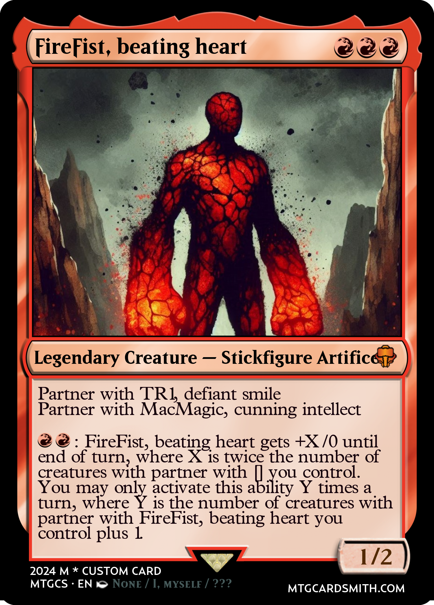 FireFist, beating heart
