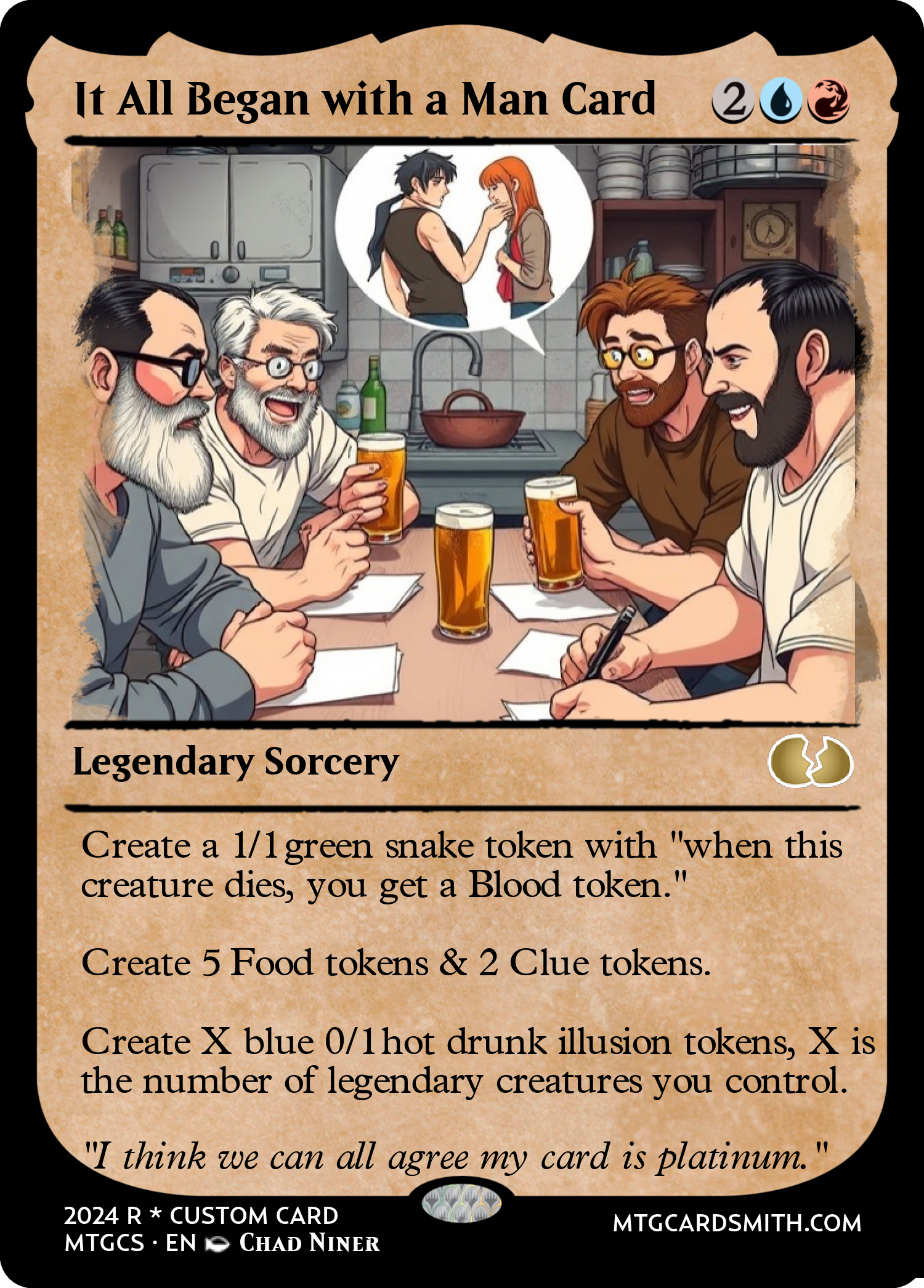 It All Began with a Man Card