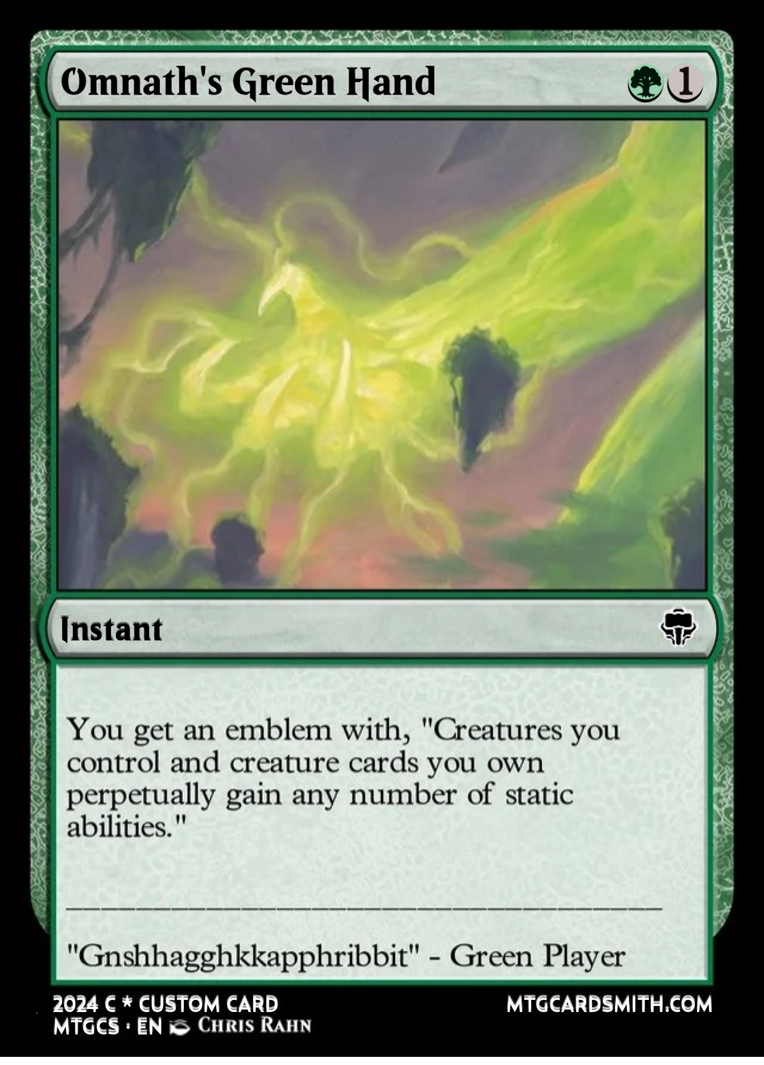 Omnath's Green Hand