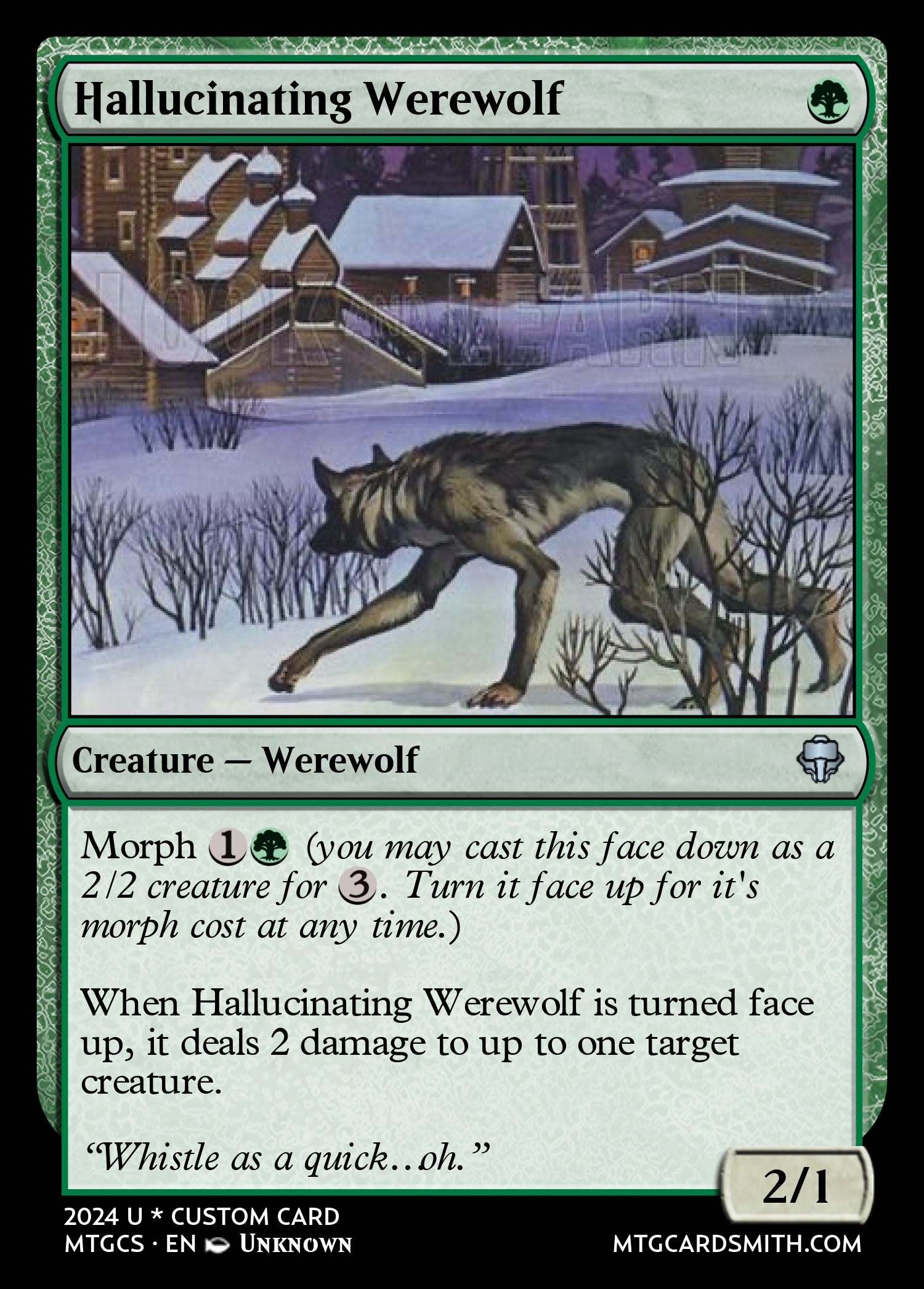 Hallucinating Werewolf