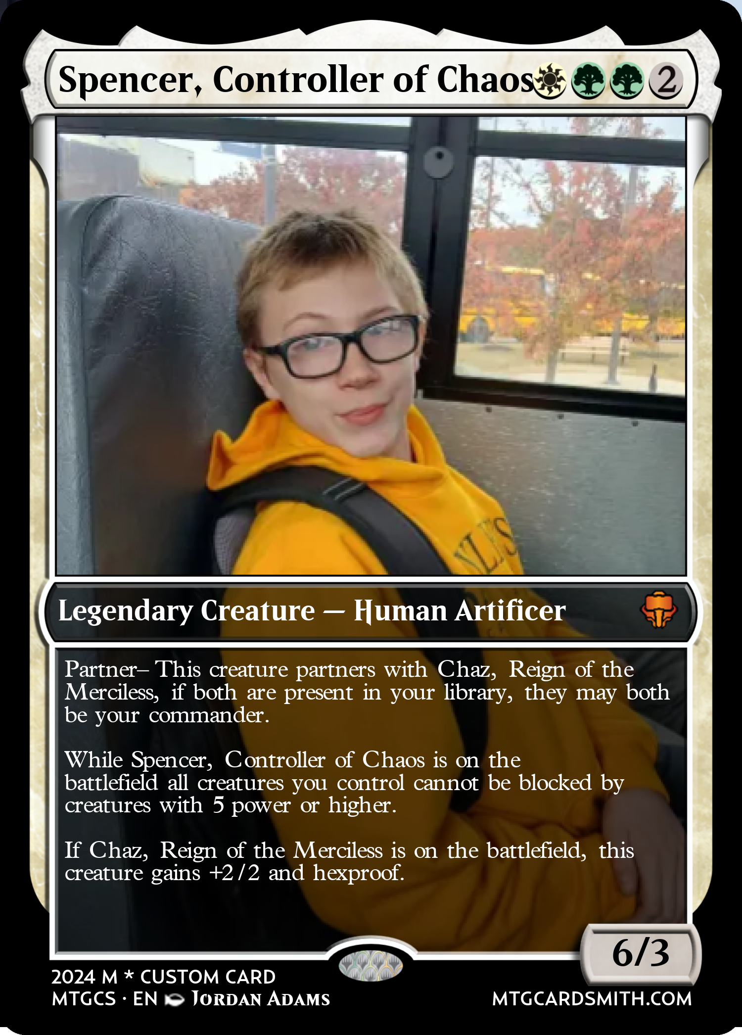 Spencer, Controller of Chaos